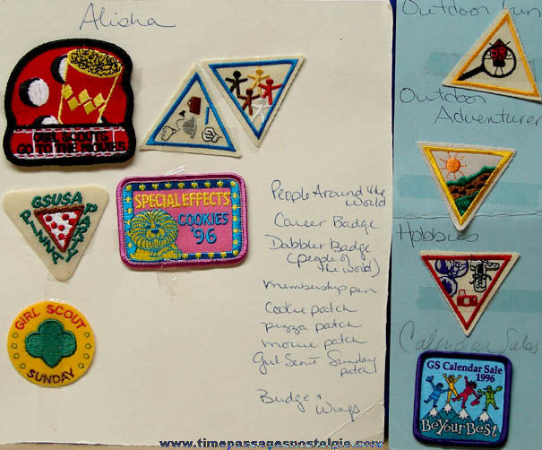 (38) Different Girl Scout Activity Badges or Patches