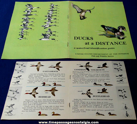 1963 Ducks at a Distance Identification Guide Booklet