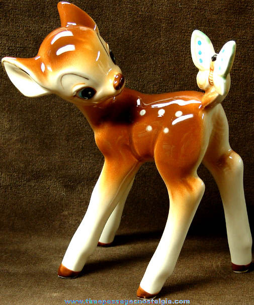 Walt Disney Bambi & Butterfly Porcelain Figurine