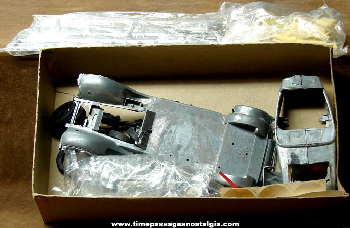 Old Unbuilt Hubley 1930 Packard Roadster Metal Model Kit