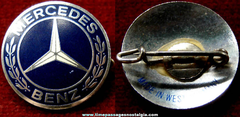 Mercedes Benz Auto Advertising Emblem Pin