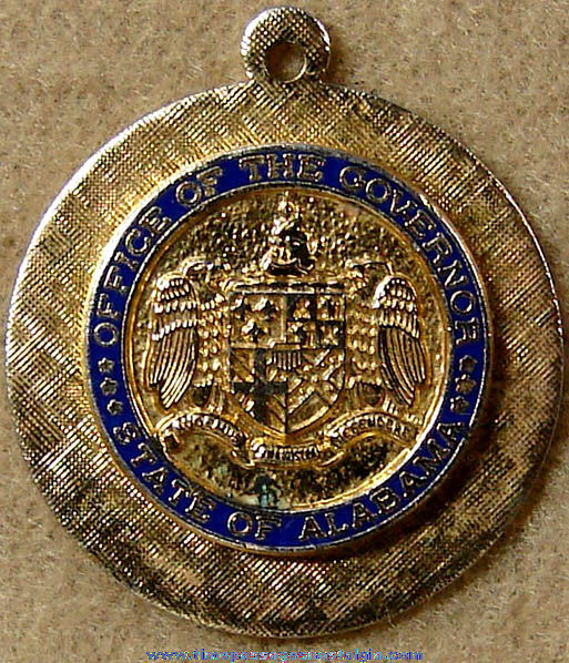 Alabama Office of The Governor Medallion Charm or Key Chain Fob