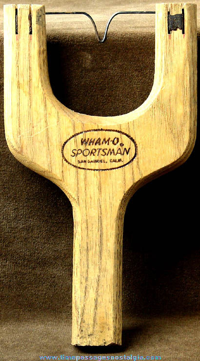 Old Wham-O Sportsman Hunting Slingshot with Advertising Store Display Box