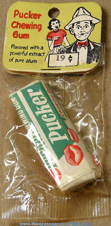 Unopened 1959 Adams Novelty Prank Joke Pucker Chewing Gum
