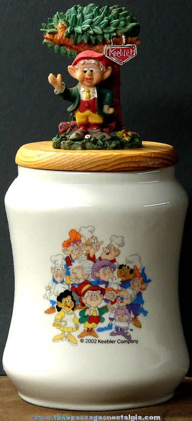 Unused 2002 Keebler Company Elf Character Advertising Cookie Jar