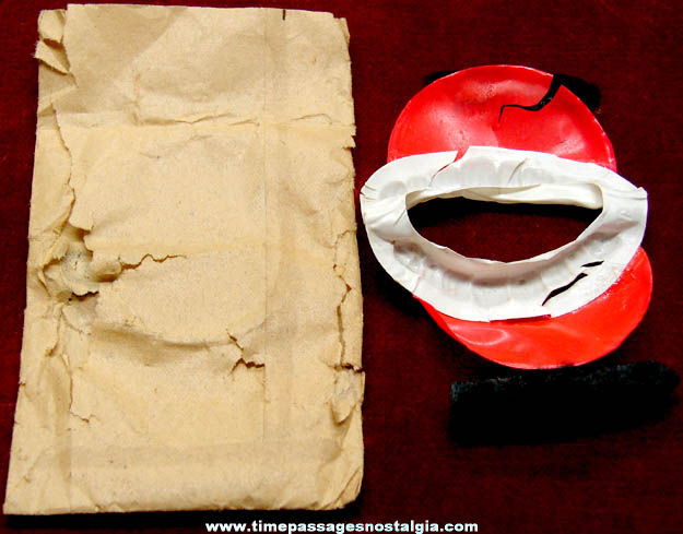 Old Black Celluloid Lips & Teeth With Original Envelope