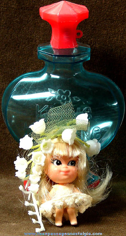 1967 Mattel Liddle Kiddles Lily of the Valley Kologne Doll With Bottle Case