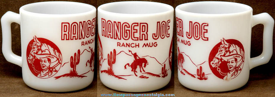 Old Ranger Joe Wheat Honnies Cereal Advertising Premium Ranch Mug