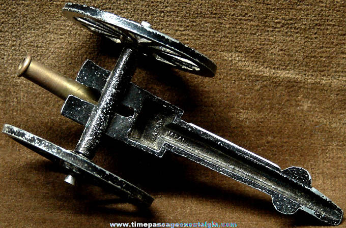 Old Edaville Railroad Advertising Souvenir Miniature Metal Toy Cannon
