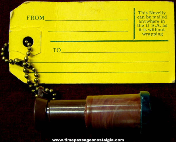 Old Hayden Planetarium Craters on The Moon Key Chain Viewer With Mailing Tag
