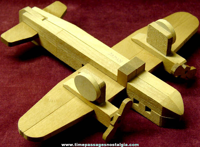 Old Commercial Airplane Novelty Wooden Puzzle