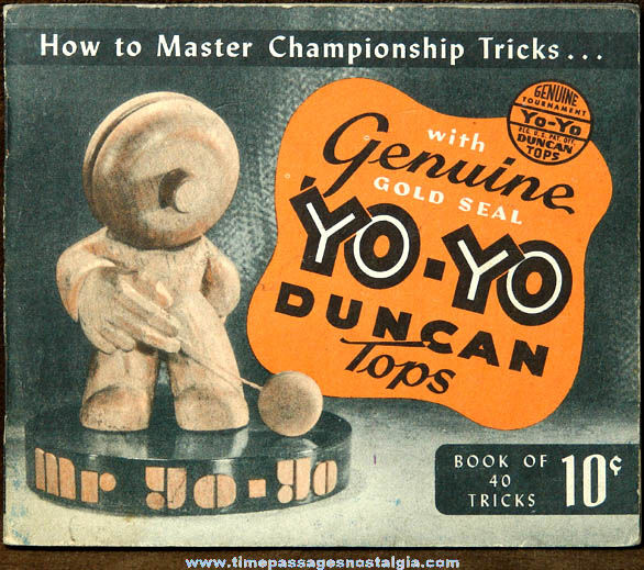 1947 Duncan Yo Yo Advertising How To Master Championship Tricks Booklet