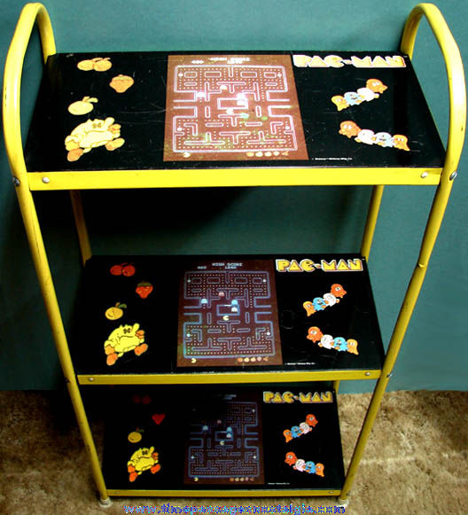 Colorful Pac-Man Video Game Character Advertising Metal Shelf Unit
