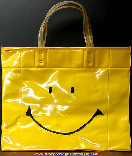 Colorful 1971 Smiley Face Vinyl Tote Bag