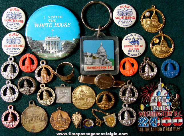(31) Small Old Washington, D.C. Advertising and Souvenir Items