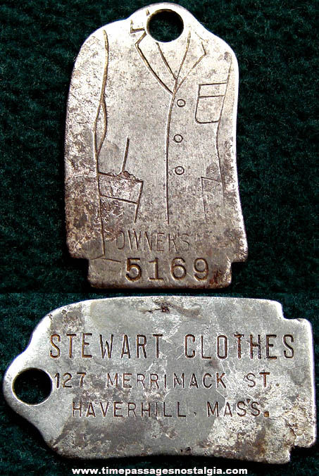 Old Haverhill Massachusetts Clothing Store Advertising Premium Key ID Tag