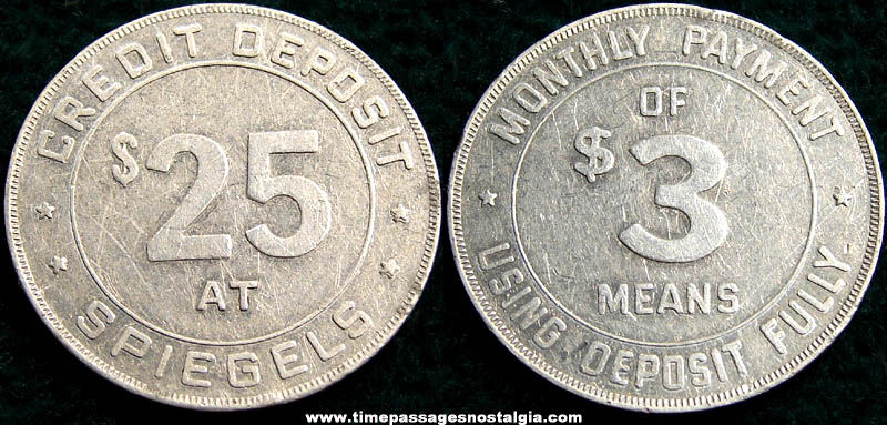 Old Spiegels Credit Deposit Advertising Token Coin