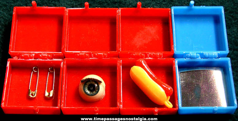 (4) Small Old Boxed Novelty Toy Prank Jokes