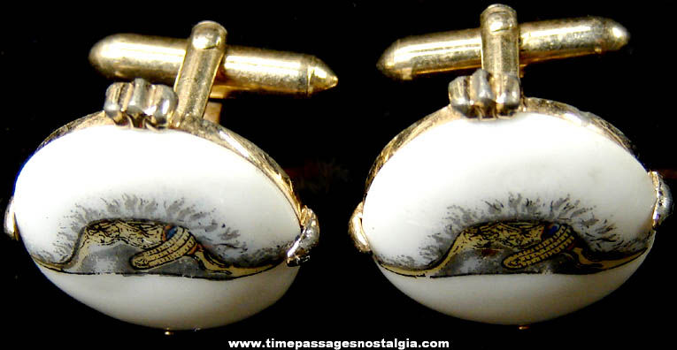 Old Set of Officer’s Military Chapeau Hat Cuff Links