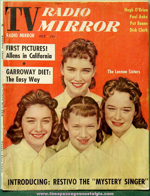 October 1959 TV Radio Mirror Music Magazine