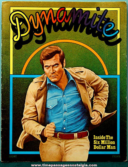 1975 Dynamite Magazine with The Six Million Dollar Man + Bonus