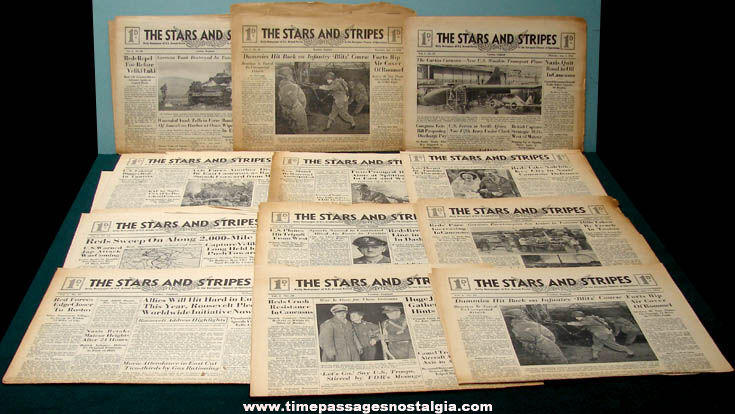 (13) January 1943 Stars and Stripes U.S. Armed Forces Newspapers