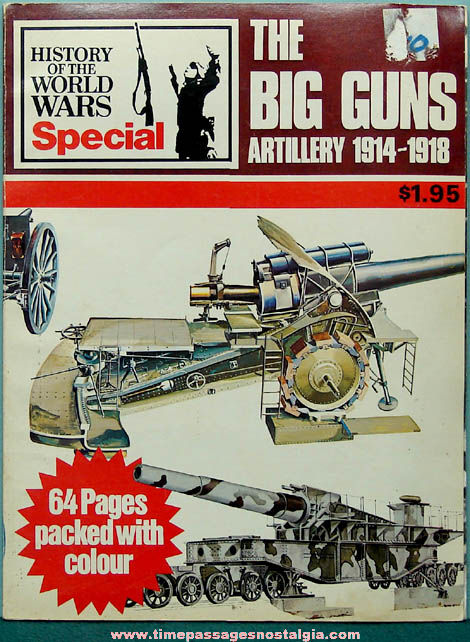 1973 The Big Guns Artillery 1914 - 1918 Book