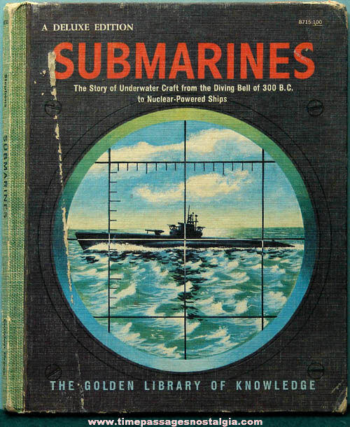 1959 Submarines Golden Library of Knowledge Book