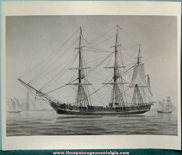 (11) Different Old Peabody Museum of Salem Sailing Ship Photographs