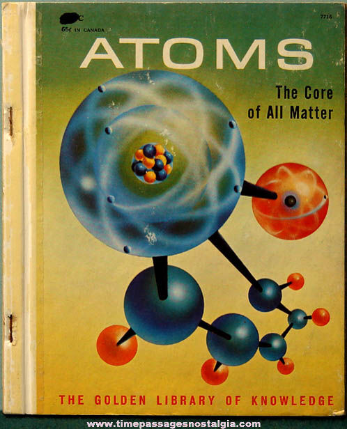 1959 Atoms The Core of All Matter Golden Library of Knowledge Children’s Book