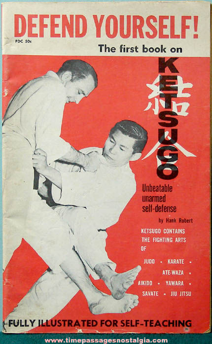 ©1961 Illustrated Self Defense Ketsugo Martial Arts Book