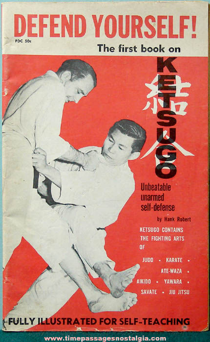 1961 Illustrated Self Defense Ketsugo Martial Arts Book