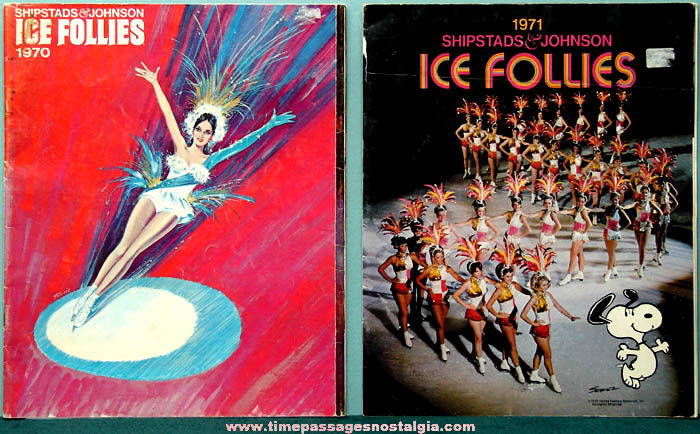 1970 & 1971 Ice Follies Advertising Souvenir Program Bookets