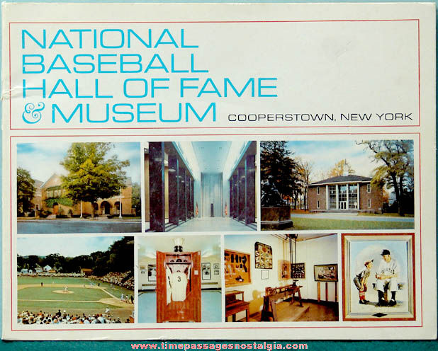 1974 National Baseball Hall of Fame Museum Advertising Souvenir Book
