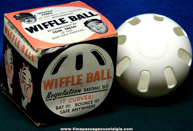 Old Boxed Regulation Baseball Size Wiffle Ball