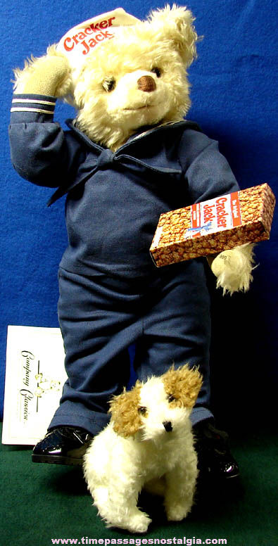 1998 Cracker Jack Advertising Bear & Bingo Dog Doll Figure