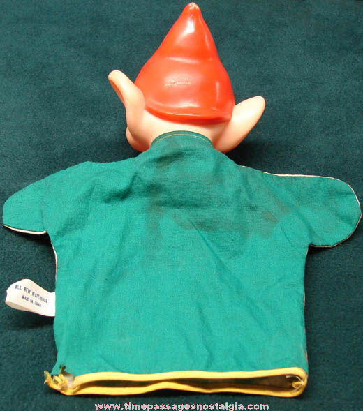 Old Walt Disney Snow White and The Seven Dwarfs Dopey Hand Puppet