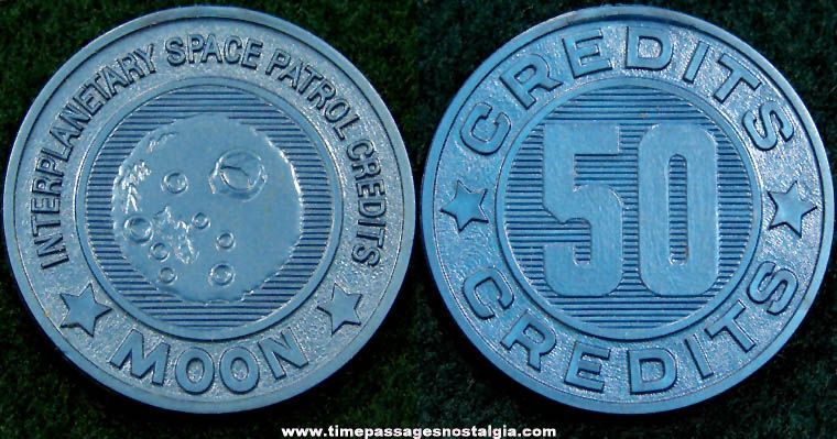 1953 Space Patrol Interplanetary 50 Credit Moon Premium Token Coin