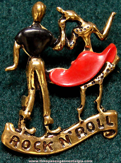 Old Brass & Plastic Rock n’ Roll Music Dancing Pin