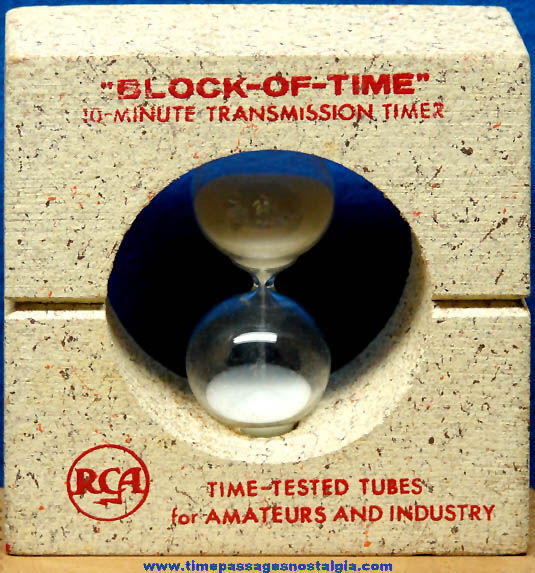 Old RCA Tube Advertising Premium Ten Minute Transmission Timer