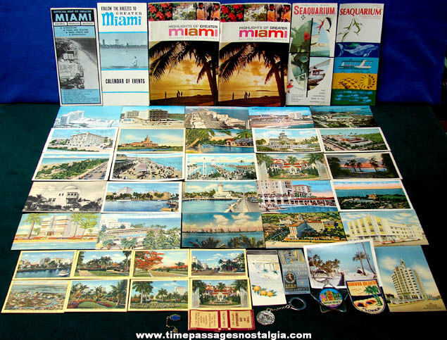 (48) Old Miami Florida Advertising & Souvenir Items