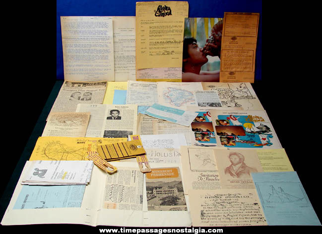 (38) Old State of Hawaii Advertising & Souvenir Paper Items
