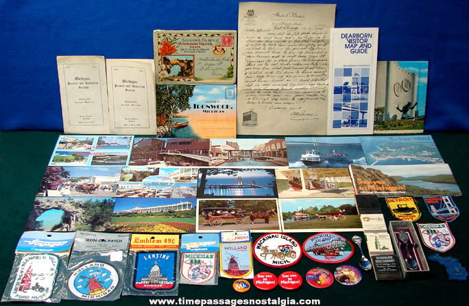 (43) Small State of Michigan Advertising & Souvenir Items