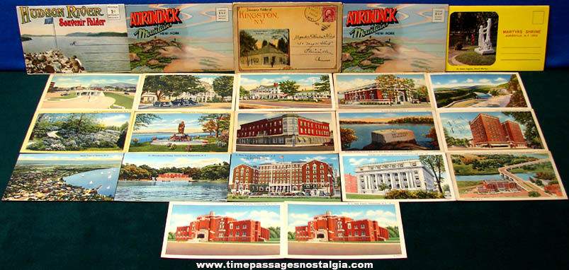 (22) Old State of New York Advertising & Souvenir Post Cards & Folders
