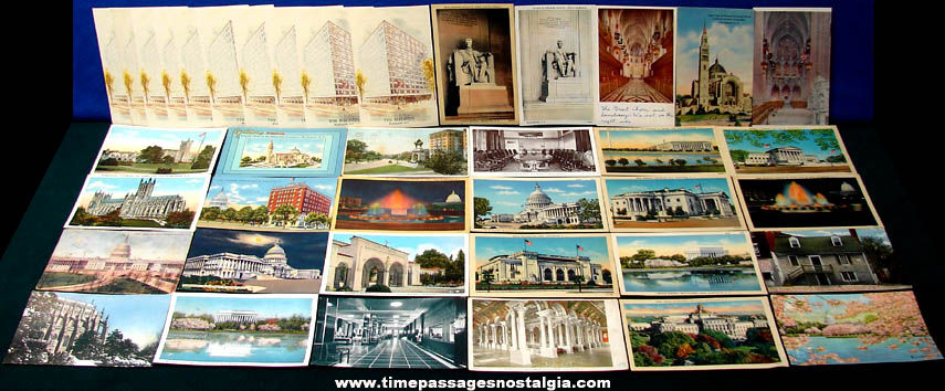 (39) Old Washington D.C. Advertising & Souvenir Post Cards