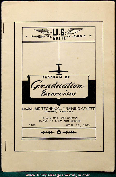 1943 United States Naval Air Technical Training Center Graduation Exercises Program