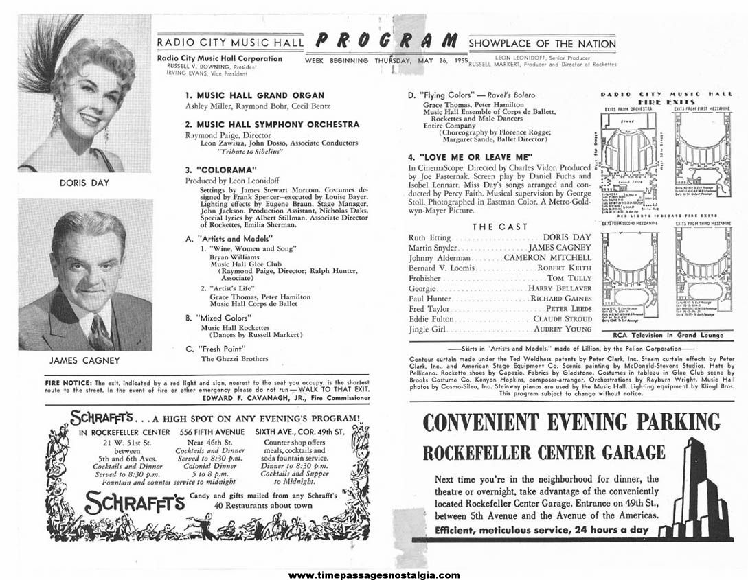 1955 Radio City Music Hall Advertising Souvenir Program