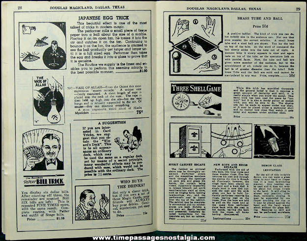 1946 500 Tricks Douglas Magicland Magic Trick Catalog