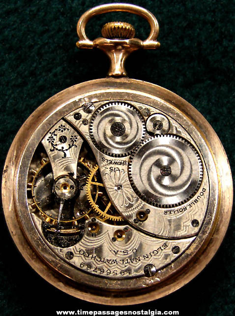 1900 Frederick White Masonic Elgin (15) Jewel Pocket Watch