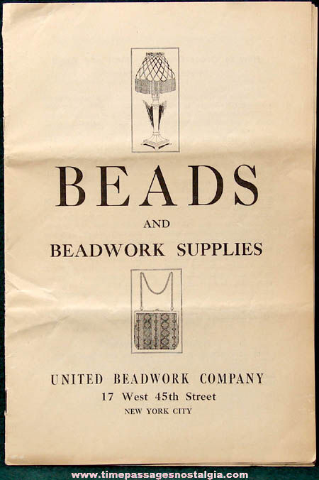 Old Beads and Beadwork Supplies United Beadwork Company Catalog